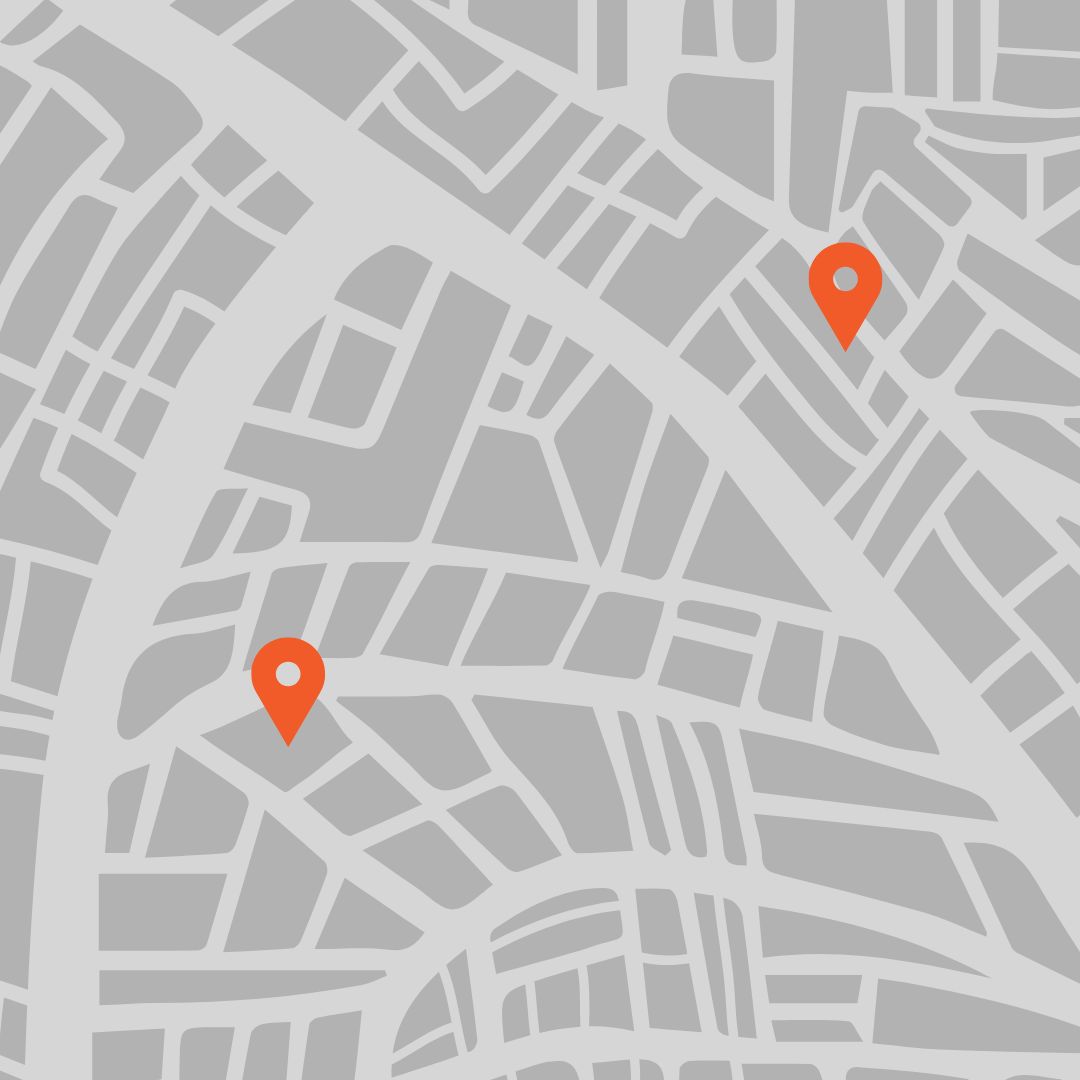 Map of Service Areas